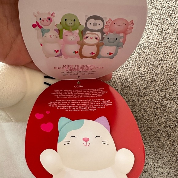 Nwt 10" Cora the Cat Hugmee Hug Mee Kellytoy 2022 New Squishmallow - Picture 4 of 5